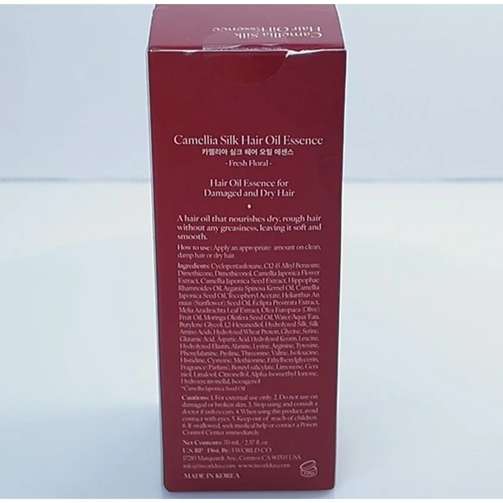 Scapes Camellia Silk Hair Oil Essence for Damaged Dry Hair 2.37oz New Exp‎ 05/28